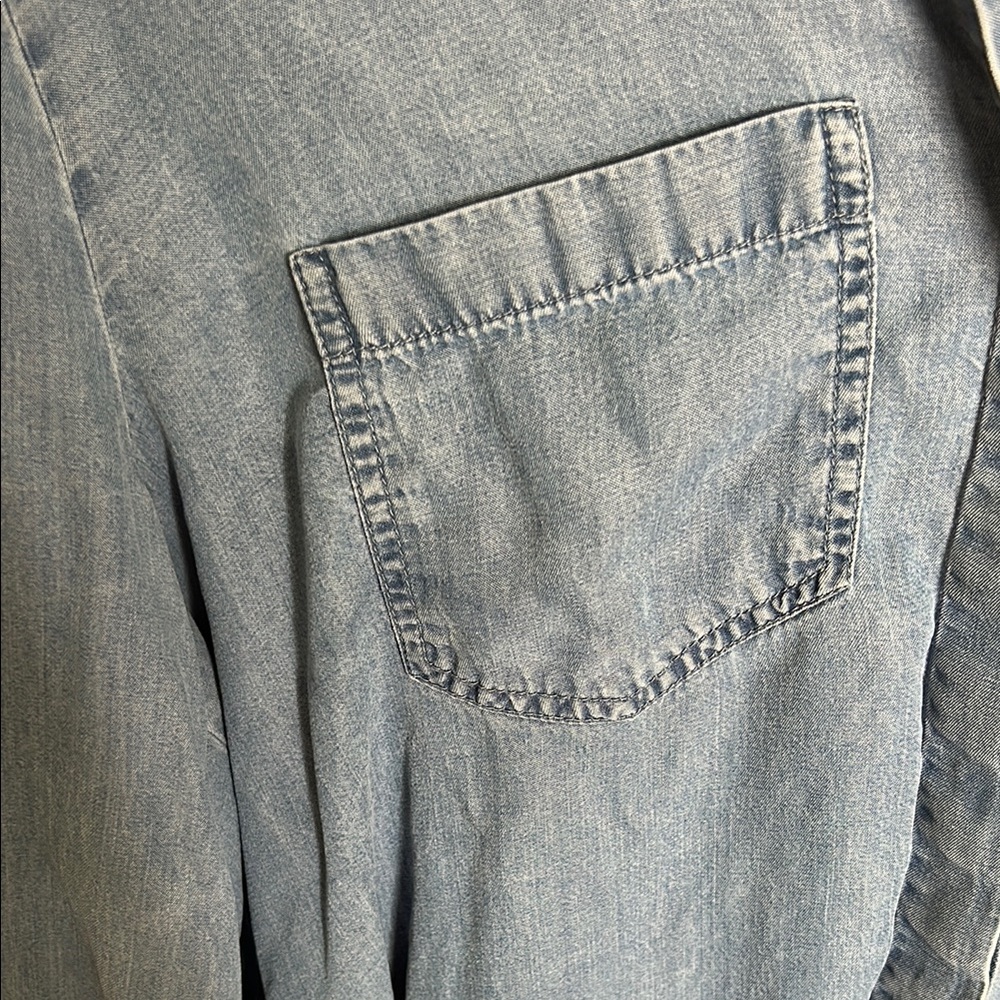 Cotton On Light Blue Chambray Shirt - Picture 3 of 4